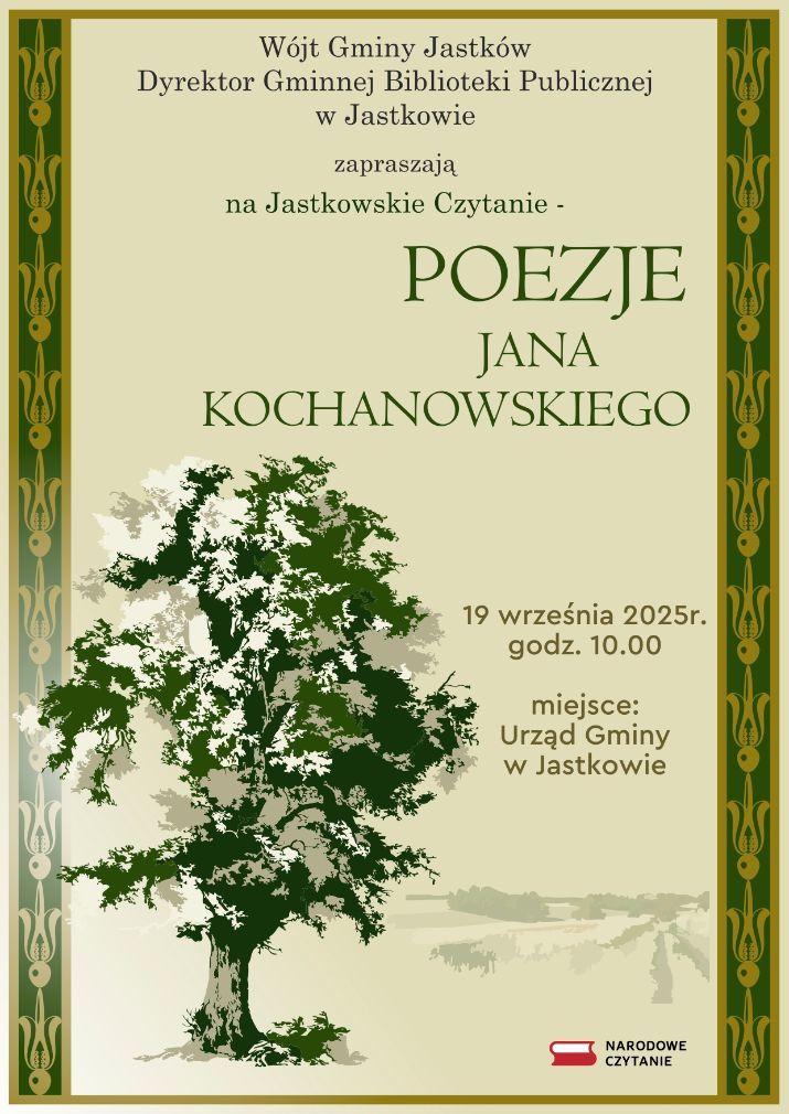 Plakat z zaproszeniem na wydarzenie