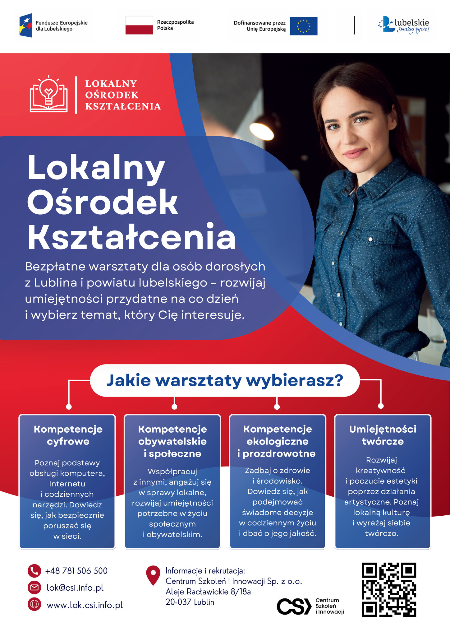 Plakat z zaproszeniem na warsztaty