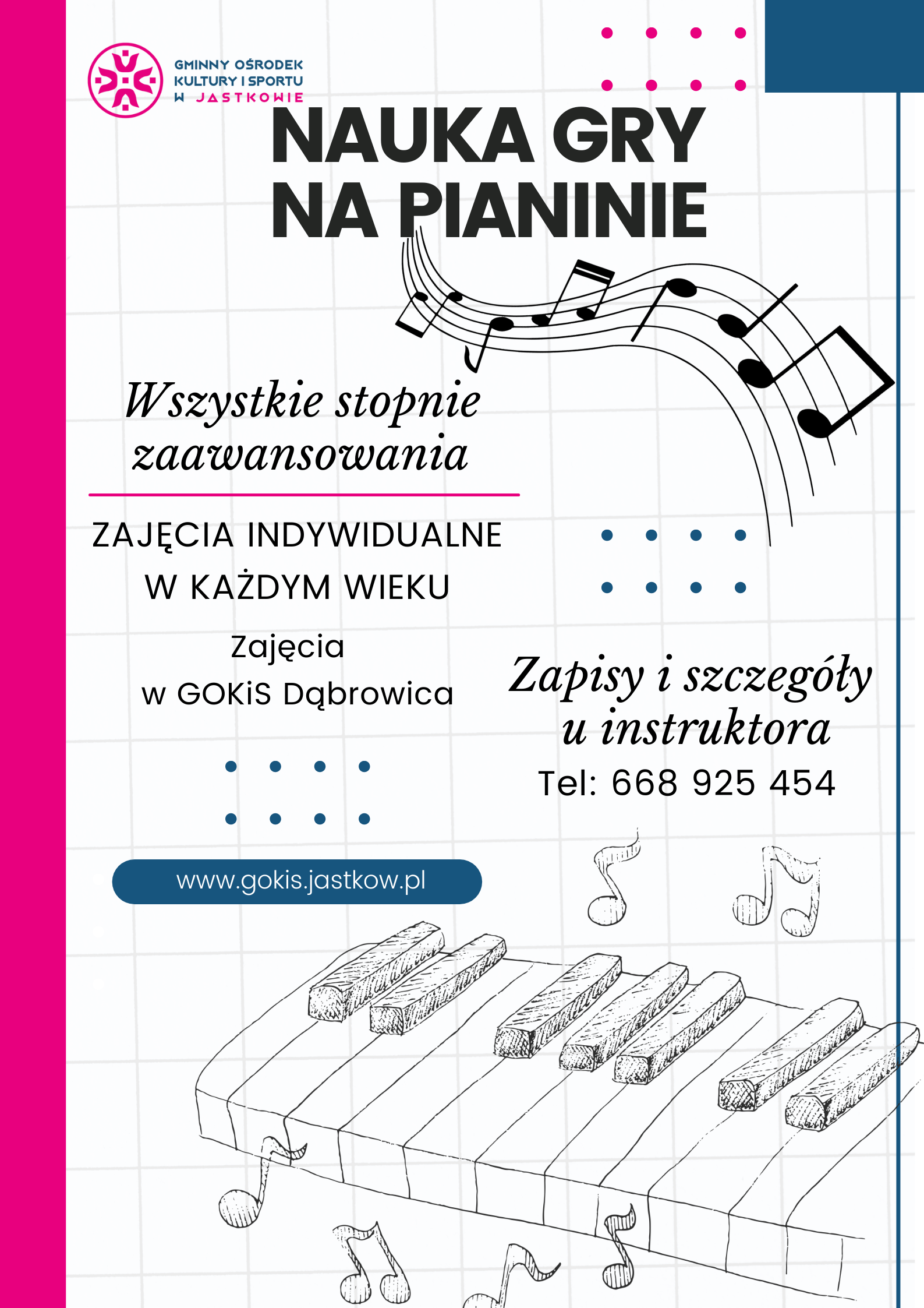 nauka gry na pianinie 