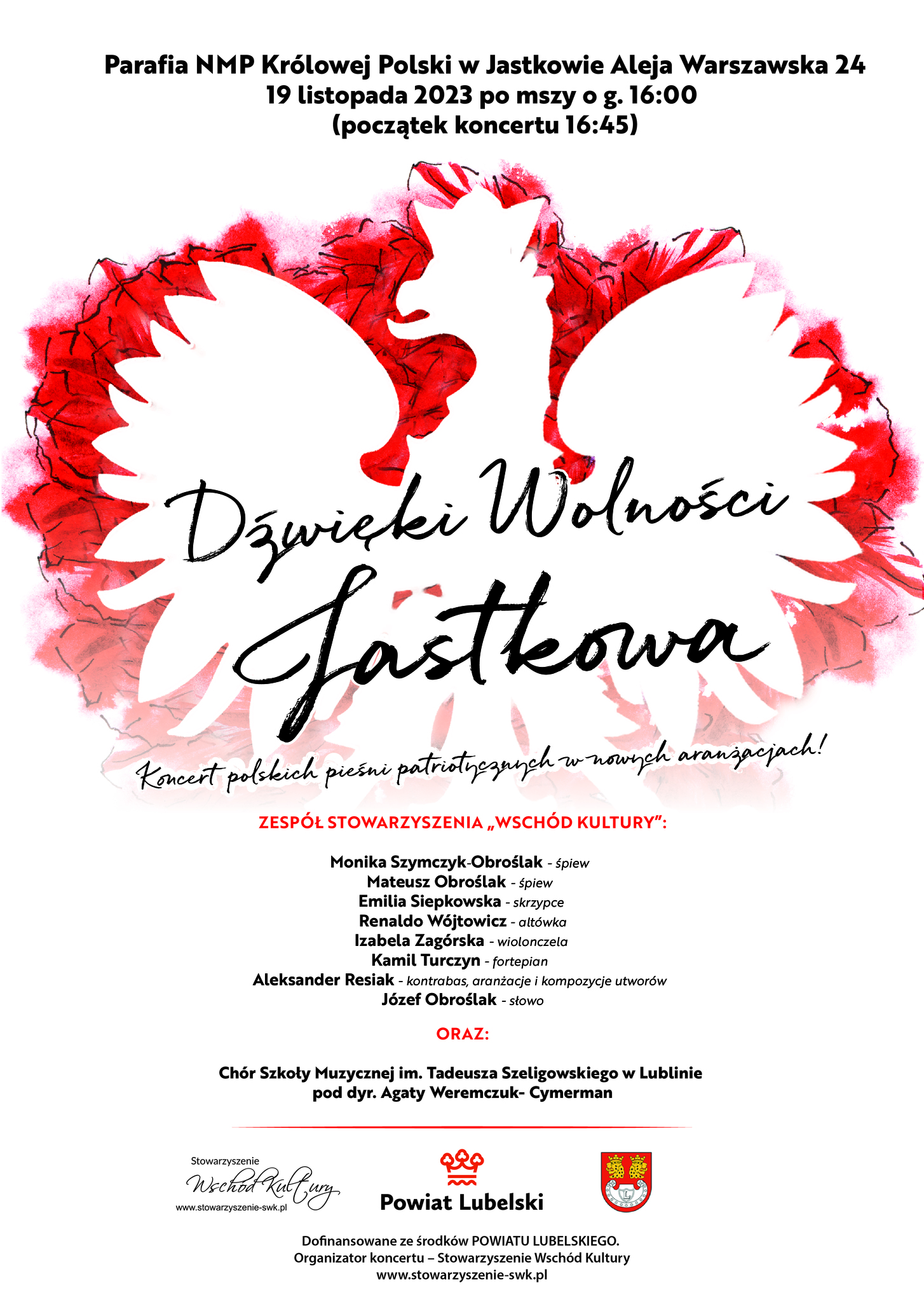 „Dźwięki niepodległości” to koncert polskich pieśni patriotycznych ukazanych w sposób nowy, łączący formę muzyki klasycznej z rozrywkową, którego wykonawcami będą zawodowi muzycy lubelskich scen.   