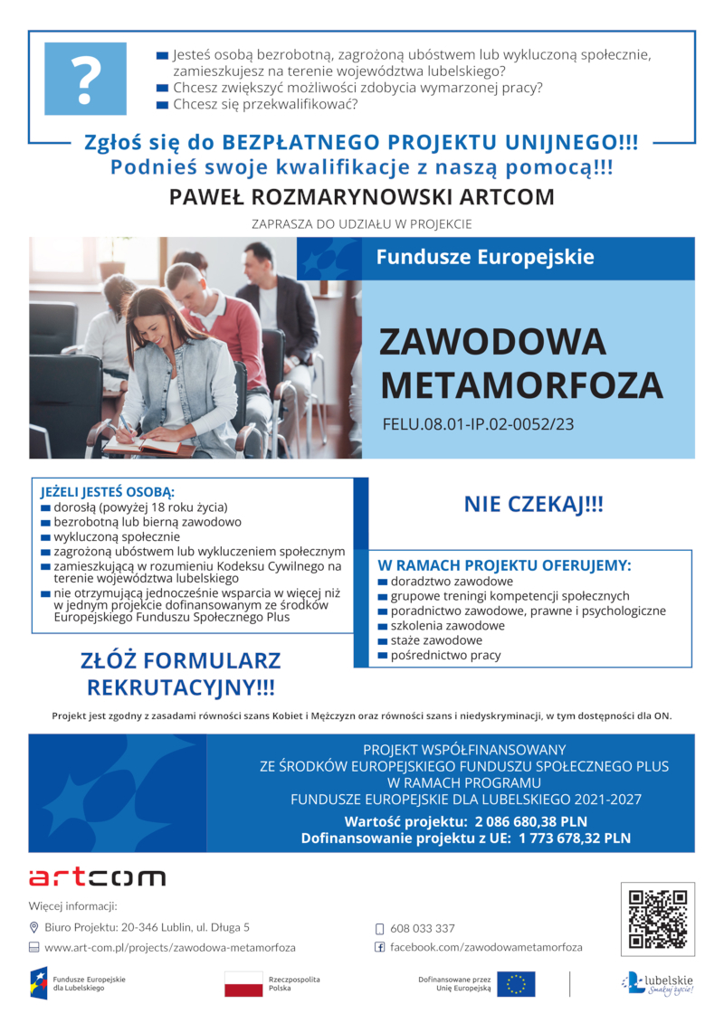 Projekt „ZAWODOWA METAMORFOZA”